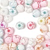 Spray Painted Acrylic Beads OACR-YW0002-49A-2