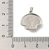 Shell Shapes Rack Plating Brass Pendants KK-I717-02P-3