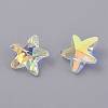 Faceted Glass Charms GLAA-H101-A-17-2
