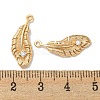 Brass Micro Pave Cubic Zirconia Pendants KK-K378-19G-3