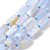Natural Blue Lace Agate Beads Strands G-F509-63-01-2
