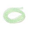 Baking Paint Transparent Glass Beads Strands X-DGLA-A034-J4MM-D02-2