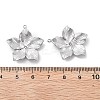 304 Stainless Steel Rhinestone Pendants STAS-Z121-53P-2