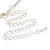 Teardrop Alloy Rhinestone Necklaces & Stud Earring Sets for Women SJEW-U001-01P-03-6