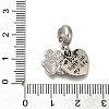 Rack Plating Alloy Enamel European Dangle Charms PALLOY-P307-02B-AS-3