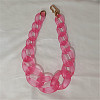 Frosted Acrylic Chunky Twisted Chain Necklacs for Women FS-WG1B9A7-05-1