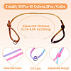 30Pcs 10 Colors Nylon Thread Cord Bracelets Making BJEW-TAC0039-4