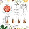DIY Sports Ball Acrylic Pendant Keychain Making Kits DIY-SP0001-44B-2