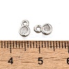 Brass Rhinestone Pendants KK-V002-29P-3