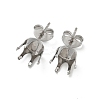 316 Surgical Stainless Steel Stud Earring Findings STAS-Z118-03P-01-1