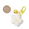 Flower Cotton Pendant Decorations HJEW-JM02916-01-3