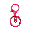 Baking Paint Zinc Alloy Keychain Clasps LS-FIND-CJC0011-41F-1