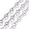 Non-Tarnish 3.28 Feet 304 Stainless Steel Link Chains X-STAS-P219-08-1