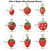 45Pcs 9 Styles Alloy Enamel Charms ENAM-CJ0003-97-2