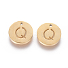 Ion Plating(IP) 304 Stainless Steel Charms STAS-I120-10Q-G-1