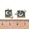 304 Stainless Steel Enamel Pendants STAS-Z121-41G-2