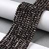 Electroplate Glass Beads Strands GLAA-H021-01B-FP06-3