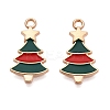 Christmas Theme Alloy Enamel Pendants ENAM-T020-10J-2