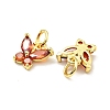 Rack Plating Brass Inlaid Cubic Zirconia Charms KK-G394-03G-4