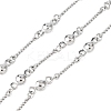 304 Stainless Steel Flat Round Link Chains CHS-H117-02P-1