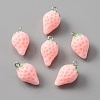 Opaque Resin Pendants LS-RESI-WH0077-10B-2