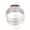 304 Stainless Steel Ring Base Findings STAS-N122-02A-P-3
