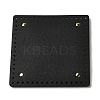 PU Leather Sqaque Long Bottom for Knitting Bag DIY-K079-02C-1