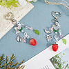 2Pcs Acrylic & Glass Pendant Decorations KEYC-SP0001-31-7