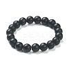 Matte Round Glass Beads Stretch Bracelets for Teen Girl Women BJEW-A117-D-23-2