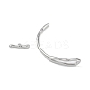 Brass Toggle Clasps KK-U020-07P-2