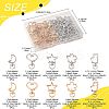 40Pcs 10 Styles Alloy Swivel Snap Hook Clasps FIND-FS0004-74-4