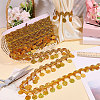 Polyester Metallic Thread Lace Tassel Ribbons OCOR-WH0108-42B-5