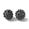 Handmade Polymer Clay Rhinestone Beads LS-CLAY-WH0010-01B-2
