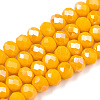 Electroplate Glass Beads Strands EGLA-A034-P3mm-B26-1
