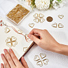 100Pcs Heart Shape Iron Paper Clips TOOL-WH20002-03A-G-3