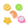 Printed Transparent Resin Imitation Food Cabochons RE-CBAC39A-04-1