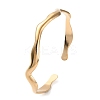 304 Stainless Steel Twist Wave Cuff Bangles LS-BJEW-F457-20G-3