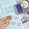 12Pcs Brass Spring Gate Rings KK-SC0008-03P-3