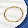 201 Stainless Steel Cuba Chian Bracelet for Men LS-BJEW-B138-07G-3