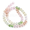 Electroplate Glass Beads Strands EGLA-D300-06-8mm-17-3