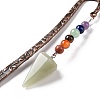 Natural Green Aventurine Bookmark AJEW-C025-01D-4
