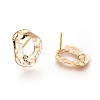 Brass Stud Earring Findings X-KK-S348-106-1