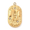 304 Stainless Steel Pendants STAS-F349-03G-05-1