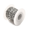 Tarnish Resistant 304 Stainless Steel Dapped Chains STAS-B040-01P-4