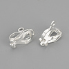 Brass Clip-on Earring Findings KK-R071-11S-1