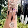 Teardrop Glass & Metal Butterfly Pendant Decorations PW23041184146-1