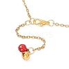 Christmas Bell Alloy Enamel Pendant Necklace & Dangle Earrings Sets SJEW-JS01344-5
