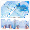 Polyester Organza Ruffled Pleated Lace Fabric Trim OCOR-WH0070-15B-2