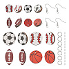 DIY Sport Theme Earring Making Kit DIY-TA0006-10-2