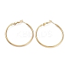 Ring 304 Stainless Steel Hoop Earrings for Women Men EJEW-B049-02D-G-1